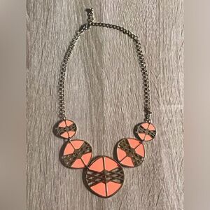 NWOT … Tangerine & Gold Necklace